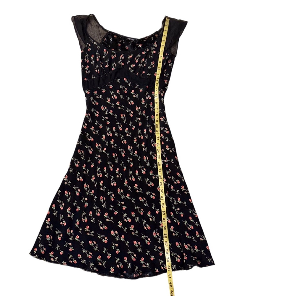 Vintage Betsey Johnson NY Slip Dress, 90’s/Y2K Floral Coquette Grunge,Goth - Picture 8 of 12
